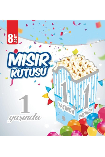 MISIR KUTUSU 1 YAŞ MAVİ 8 Lİ