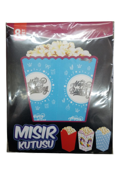 MISIR KUTUSU HAPPY MAVİ 8 Lİ