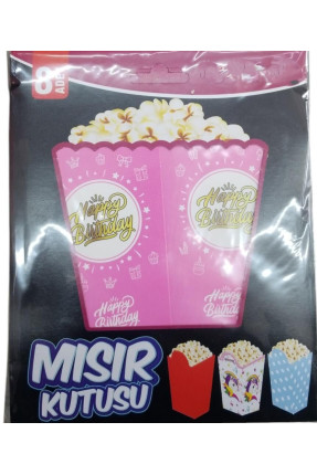 MISIR KUTUSU HAPPY PEMBE 8 Lİ