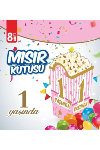 MISIR KUTUSU 1 YAŞ PEMBE 8 Lİ