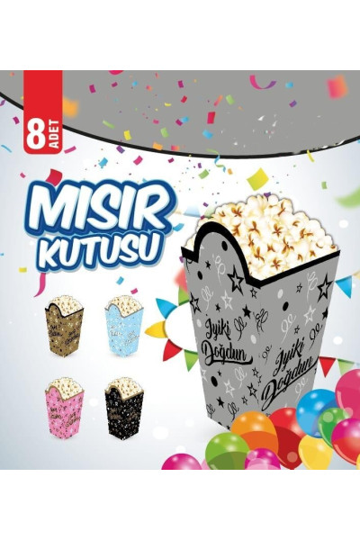 MISIR KUTUSU İYİ Kİ DOĞDUN GÜMÜŞ 8 Lİ
