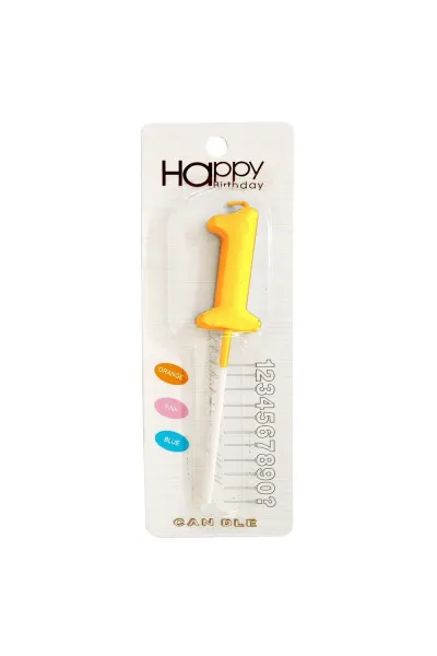 ORTA BOY 1 RAKAM GOLD MUM 12CM