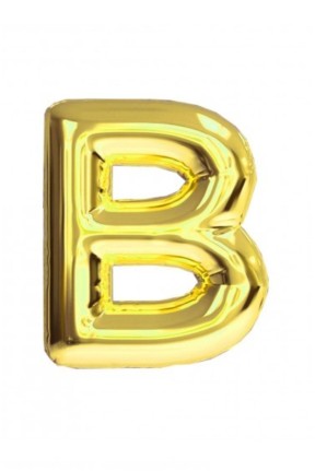 TOPTAN 34 İNC FOLYO BALON HARF ALTIN B