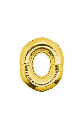 TOPTAN 16 INC FOLYO BALON RAKAM GOLD 0