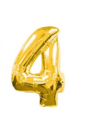 TOPTAN 16 INC FOLYO BALON RAKAM GOLD 4