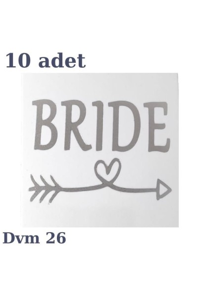 DÖVME BRİDE GÜMÜŞ AŞK OKU NO:26
