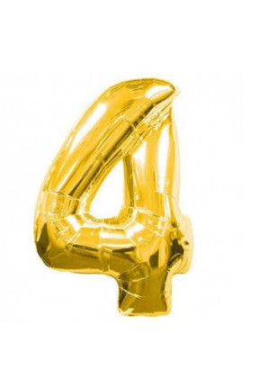 4- RAKAM 34 İNC GOLD RENK BALON 76 CM
