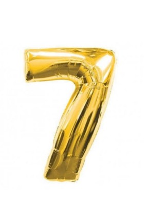 7- RAKAM 34 İNC GOLD RENK BALON 76 CM