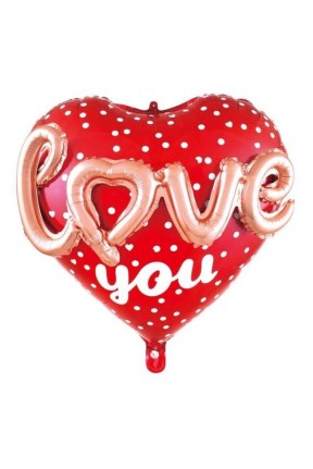 KALP 24 LOVE PUANLI İNÇ FOLYO BALON KALP 24 LOVE PUANLI İNÇ FOLYO BALON