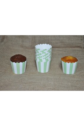 KAPSÜL 25 Lİ PASTEL ÇİZGİLİ YEŞİL