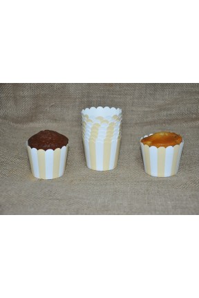 KAPSÜL 25 Lİ PASTEL ÇİZGİLİ KREM