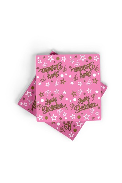 BASKILI PEÇETE İ.DOĞDUN PEMBE