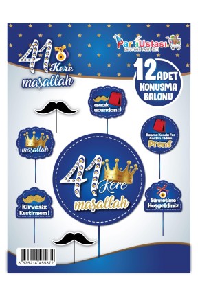 KONUŞMA BALONU SET 12 Lİ SÜNNET