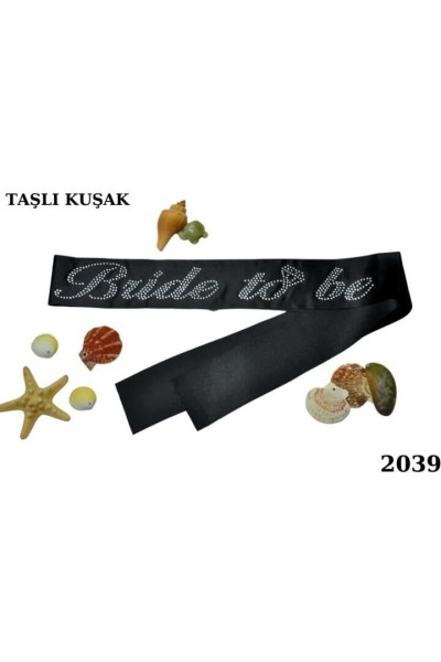 KUŞAK TAŞLI BRİDE TO BE SİYAH GÜMÜŞ