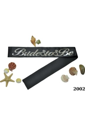 KUŞAK BRIDE TO BE SİYAH GÜMÜŞ