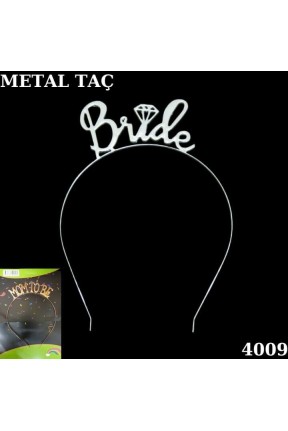 TAÇ METAL BRİDE GÜMÜŞ