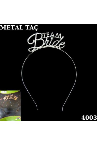 TAÇ METAL TEAM BRİDE GÜMÜŞ