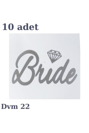 DÖVME BRİDE GÜMÜŞ ELMAS NO:22