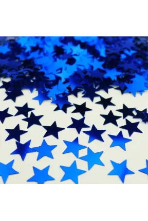 METALİZE BALON İÇİ YILDIZ MAVİ PUL