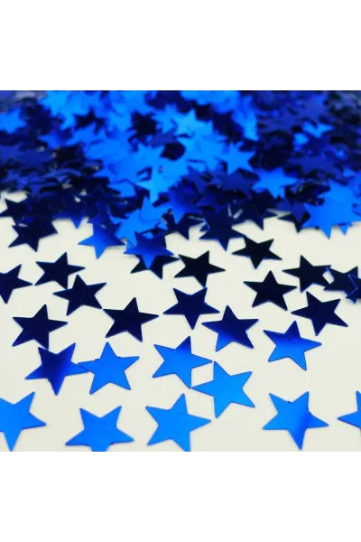 METALİZE BALON İÇİ YILDIZ MAVİ PUL