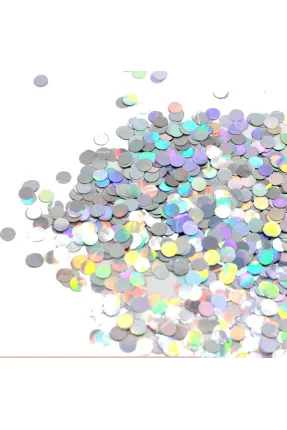 METALİZE BALON İÇİ HOLOGRAM GÜMÜŞ PUL