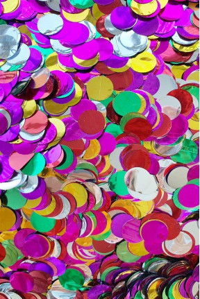 METALİZE BALON İÇİ RENKLİ PUL