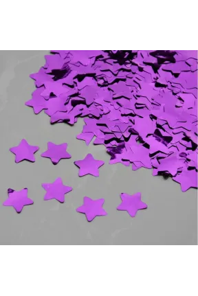 METALİZE BALON İÇİ YILDIZ MOR PUL