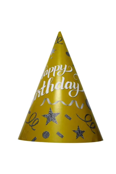 8 Lİ HAPPY BİRTHDAY GOLD ŞAPKA