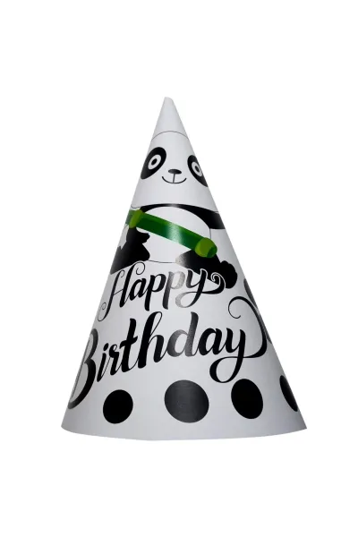 8 Lİ PANDA HAPPY BİRTHDAY ŞAPKA