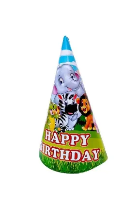 8 Lİ SAFARİ HAPPY BİRTHDAY ŞAPKA