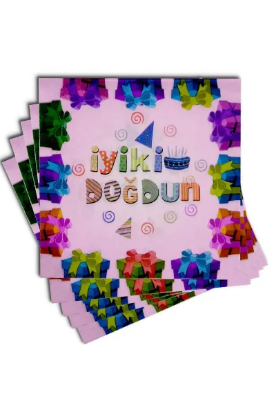 20 Lİ İYİKİ DOĞDUN PEMBE PEÇETE