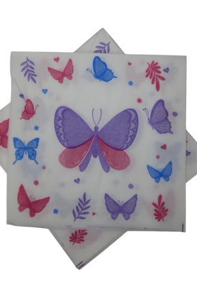 BASKILI PEÇETE KELEBEK