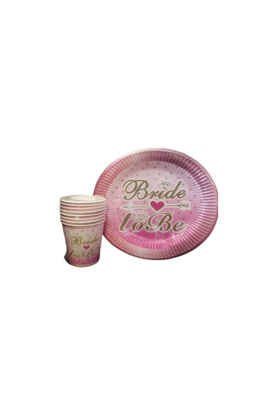 TABAK BARDAK BRİDE TO BE PEMBE
