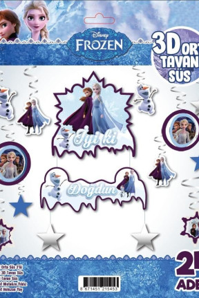 3D TAVAN SÜS 24 LÜ FROZEN