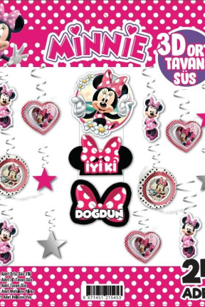 3D TAVAN SÜS 24 LÜ MİNNİE MOUSE