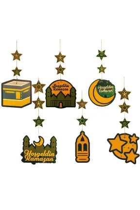 6 LI YEŞİL HOŞGELDİN RAMAZAN TAVAN SÜS