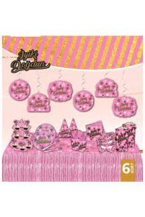 HELEZON İYİ Kİ DOĞDUN PEMBE 6 LI HELEZON İYİ Kİ DOĞDUN PEMBE 6 LI