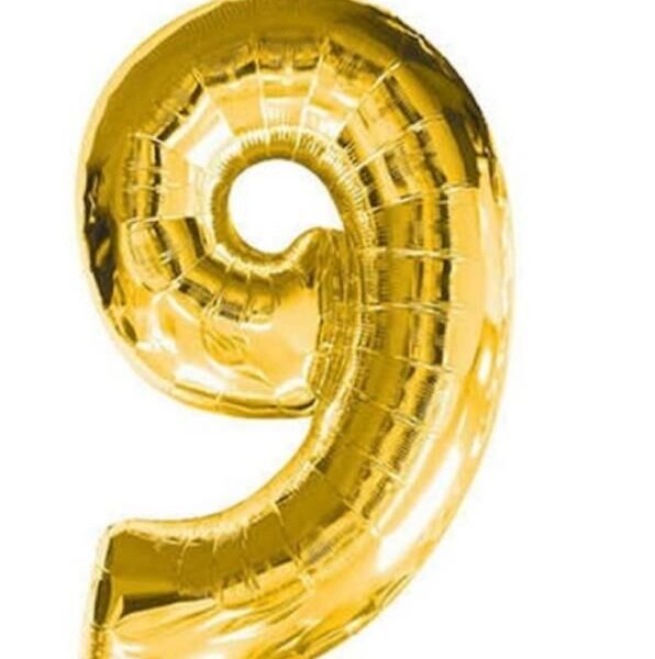 16 INC FOLYO BALON RAKAM ALTIN 9