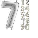 16 INC FOLYO BALON RAKAM GÜMÜŞ 7
