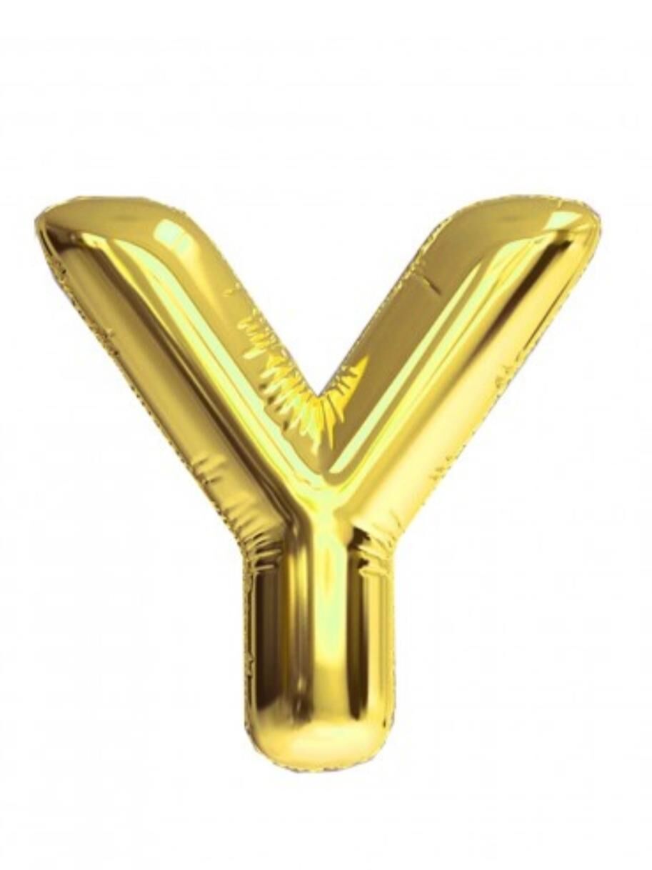 40 INC FOLYO BALON HARF ALTIN Y 40 INC FOLYO BALON HARF ALTIN Y - Görsel 1