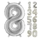 40 INC FOLYO BALON RAKAM GÜMÜŞ 8