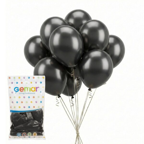 BALON METALİK SİYAH 100 LÜ