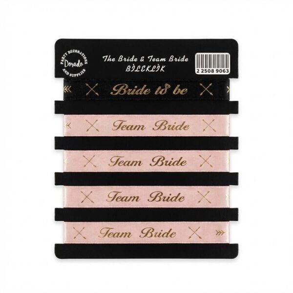 BİLEKLİK BRİDE PEMBE GOLD 5 Lİ
