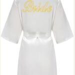 BRİDE SABAHLIK BEYAZ GOLD YAZILI