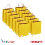 ÇANTA BÜKÜM SAPLI 18 X 8 X24 H (25AD) SARI