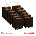 ÇANTA BÜKÜM SAPLI 25 X 12 X 31 H (25AD) SİYAH