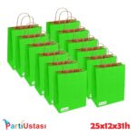 ÇANTA BÜKÜM SAPLI 25 X 12 X 31 H (25AD) YEŞİL