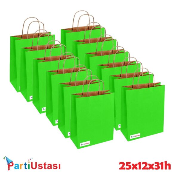 ÇANTA BÜKÜM SAPLI 25 X 12 X 31 H (25AD) YEŞİL