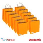 ÇANTA BÜKÜM SAPLI 31 X 12 X 41 H (25AD) TURUNCU