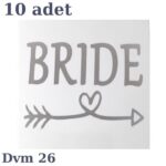 DÖVME BRİDE GÜMÜŞ AŞK OKU NO:26 10 LU